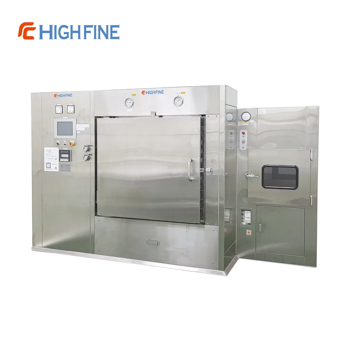 Double-door steam sterilizer, a typical pure steam application